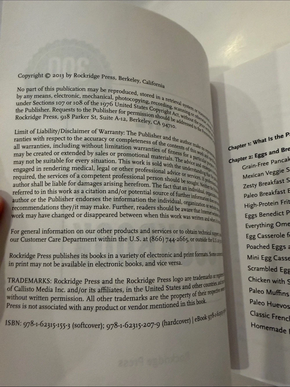 The Paleo Cookbook - White & Red Cover - 300 Recipes